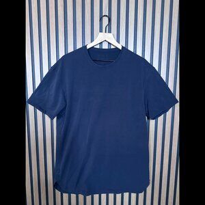 BYLT Shirt L / XL Mens Blue Navy Fitted Luxe Tee Short Sleeve Crewneck